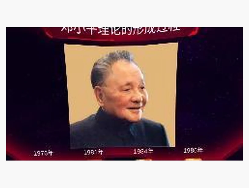 邓小平理论形成过程｜产品参考图