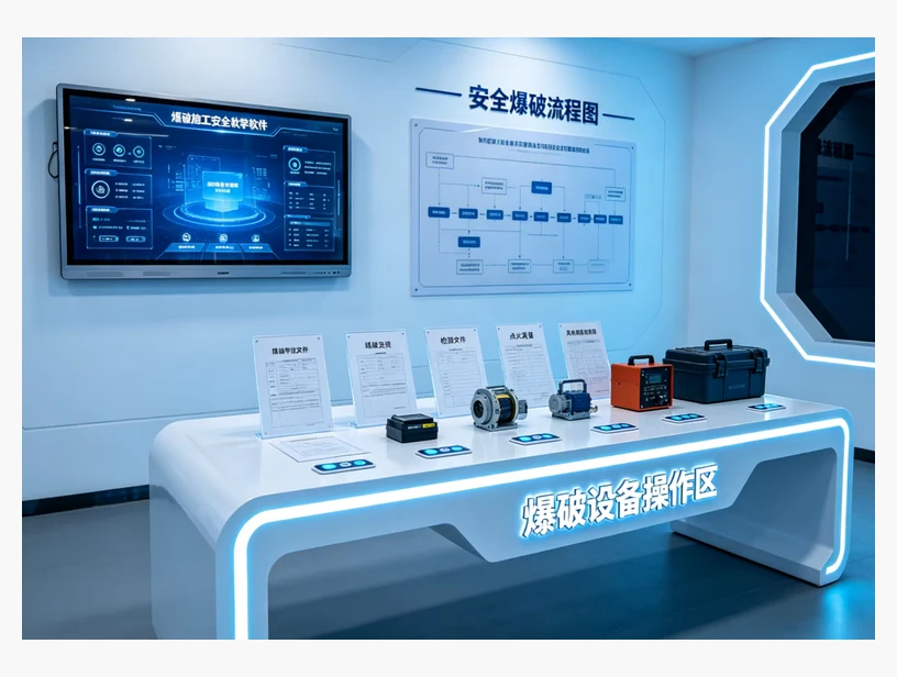 爆破施工安全互动教学设备｜产品参考图